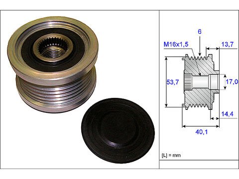 ALTERNATÖR KASNAĞI OPEL ASTRA J ADAM INSIGNIA ZAFIRA C 09- | 55567951 - 1204292 - 1204292