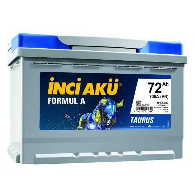 İNCİ AKÜ 12V 72 AH FORMUL A TAURUS
