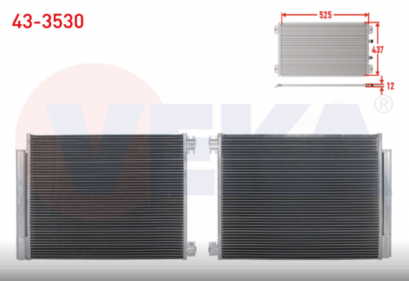 KLİMA RADYATÖRU RENAULT MEGANE IV 1.2-1.3 TCE 1.5 DCI 1.6-1.6 DCI 2016- 1.5 BLUEDCI 2018- / TALISMAN 1.3 TCE - 1.5 DCI - 1.6 DCI 2015-