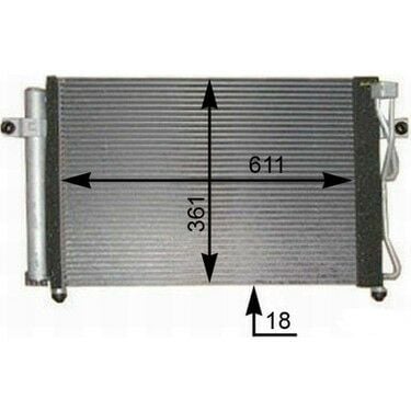 KLİMA RADYATÖRÜ HYUNDAI GETZ 02> 1.5 CRDI DİZEL - 830037 - 976061C300