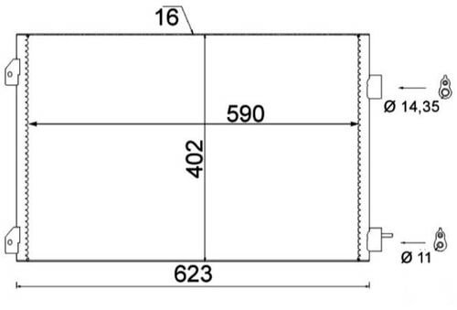 KLİMA RADYATÖRÜ CLIO SYMBOL II 05> 050ABC070 - 817646