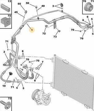 KLİMA HORTUMU PEUGEOT 301 ÇİFT HORTUM HP/LP