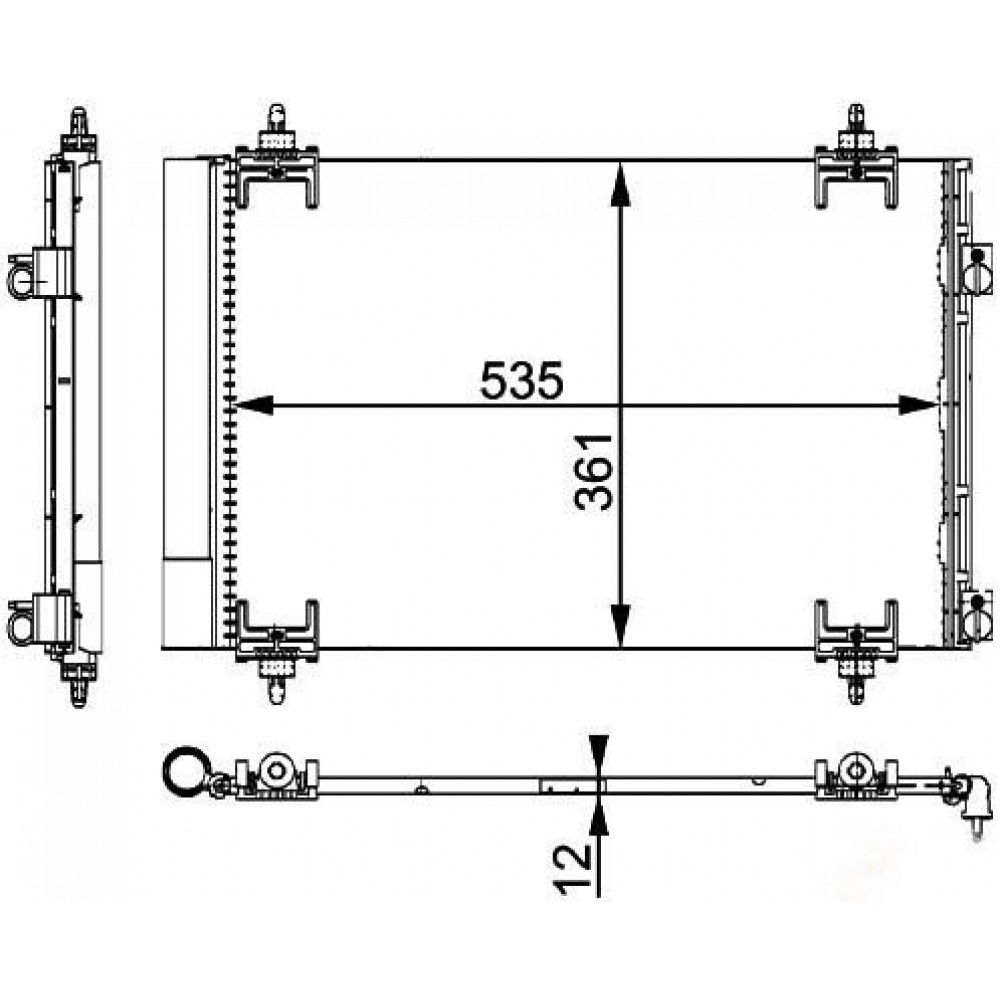 KLİMA RADYATÖRÜ CITROEN C4 10- BERLİNGO / PEUGEOT PARNER P.3008 377200 - 6455CX