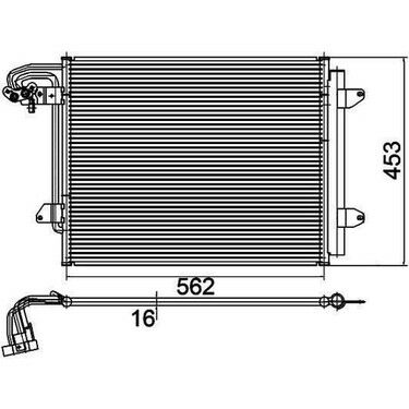 KLİMA RADYATÖRU (KONDANSER) CADDY III 1,9TDI 03>08 KALE KODU: 342485
