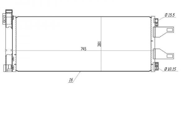 KLIMA RADYATORU BOXER III JUMPER III 2.2HDI 3.0HDI DUCATO III SCANIA 3.0JTD KALE KOD:343085 | 64455EP