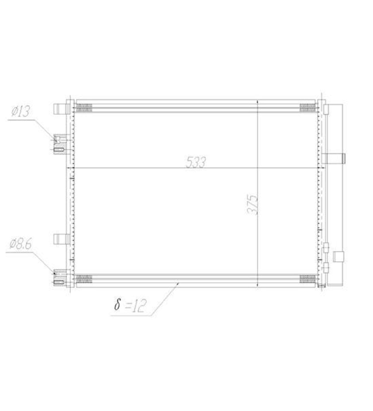 KLİMA RADYATÖRU ACCENT BLUE 1.6 CRDI 2011> - 343015 | 976061R300