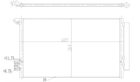 KLİMA RADYATÖRÜ (CONDENSER) EGEA 1,4 BENZINLI - KALE KOD:347305 - 51887906