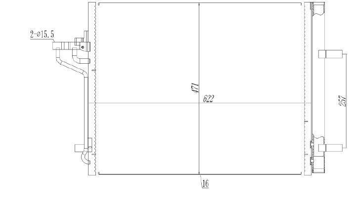 KLIMA RADYATORU FOCUSIII C.MAX 1.6TDCI 11> KALE:353135 | 8V6119710FA