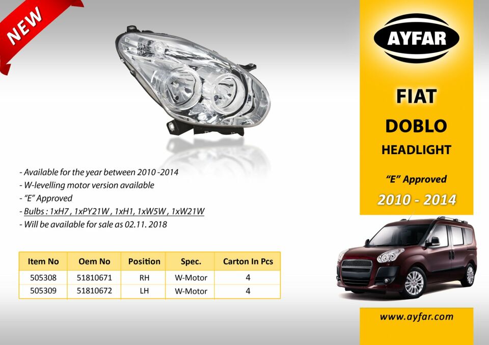 FAR SOL FIAT DOBLO III