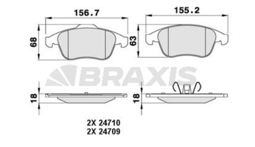 ON FREN BALATASI LAGUNA III 2.0GT / 2.0DCI GT / 3.0DCI 03 / 08> 410607369R