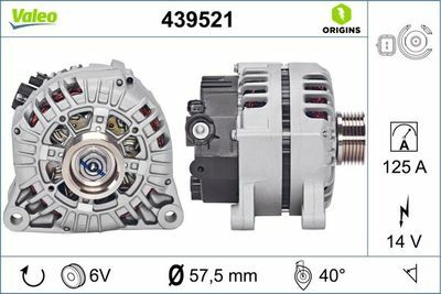 ALTERNATÖR BERLINGO II III C4 DS4 C3 C5 P.206 307 PARTNER II TEPE P.308 1.4 1.6 P.301 C ELYSEE EC5 MOTOR 120A | 5702A5 57056N