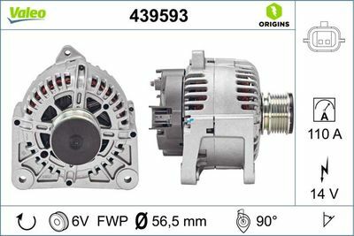 ALTERNATÖR 12V 110A RENAULT MEGANE II 1,5 DCI TG11C069