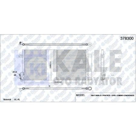 KLİMA RADYATÖRÜ FİAT DOBLO III OPEL COMBO 1,3 JTD