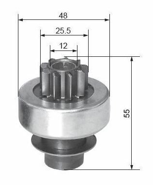 MARŞ DİŞLİSİ RENAULT R9 R11 R12 R21 9 DİŞ - FORMMETAL 72331