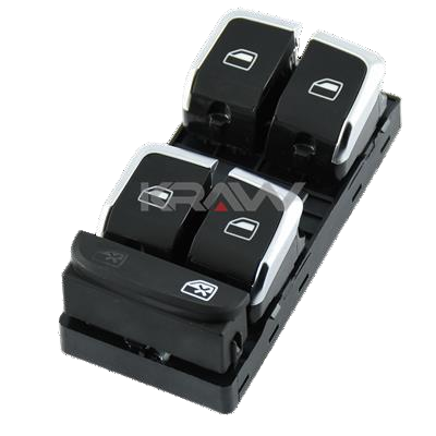 CAM AÇMA KAPAMA VE EMNİYET KİLİT ANAHARI DÖRTLÜ KROM AUDI A4 13>15 A5 12> Q5 13> | 8K0959851F